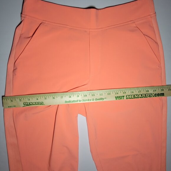 Athleta Womens Orange Brooklyn Mid Rise Ankle Pants Size 8 - Picture 13 of 14